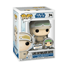 Funko Pop Star Wars Luke Skywalker Hoth figure in box, Amazon Exclusive pin