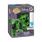 Funko Pop! vinyl bear figure box with green leaf pattern, Amazon Exclusive Art Series #37
