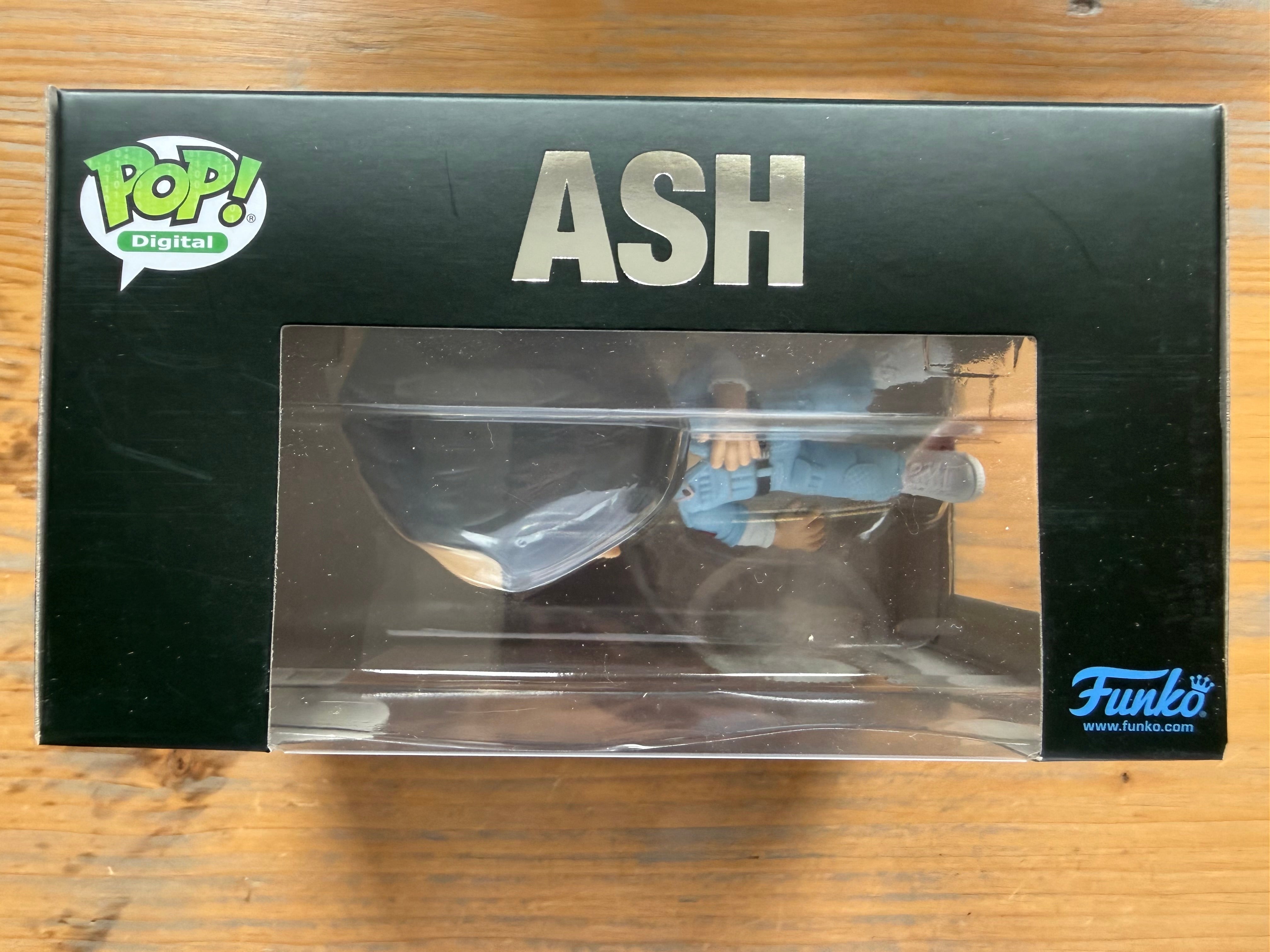 Funko Pop! Digital Ash figure in black-and-green retail box window, #346