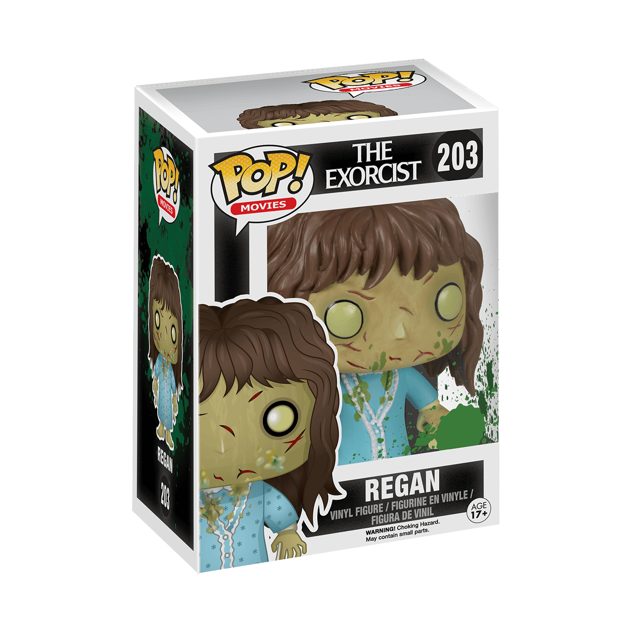 Funko Pop The Exorcist Regan #203 boxed vinyl figure with window display