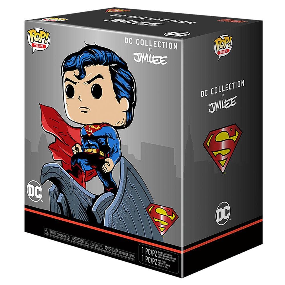 DC Collection deluxe Funko POP box featuring Superman character illustration