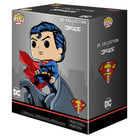 DC Collection deluxe Funko POP box featuring Superman character illustration