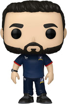 Roy Kent Funko Pop! vinyl figure, dark beard, blue coach shirt and pants