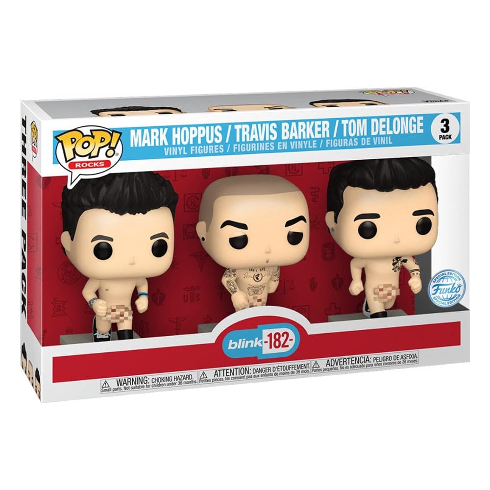 Funko Pop! Rocks: Blink 182 - Mark Hoppus, Travis Barker & Tom