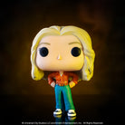 Funko POP! vinyl Dr. Ellie Sattler figure, blonde hair, orange jacket, teal trousers