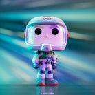 Glowing vinyl astronaut figure in white and black suit with helmet, Buzz Lightyear XL-01