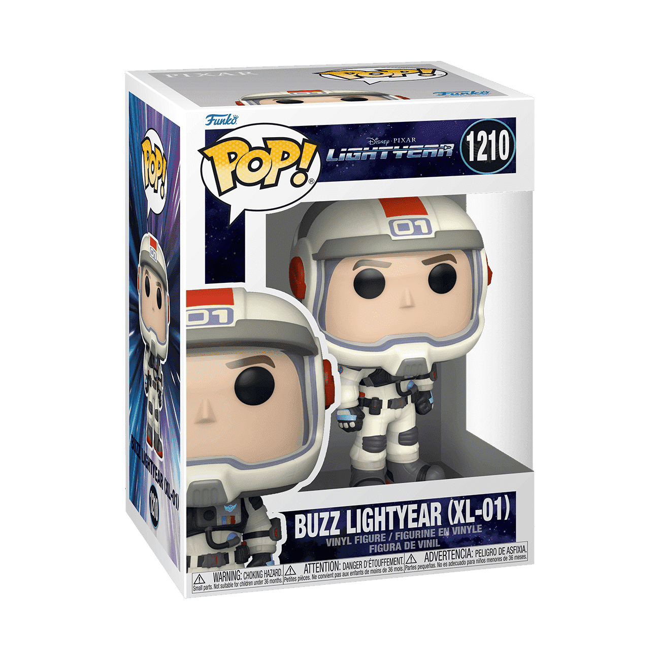 Vinyl Funko Pop Buzz Lightyear XL-01 figure in box, collectible astronaut robot