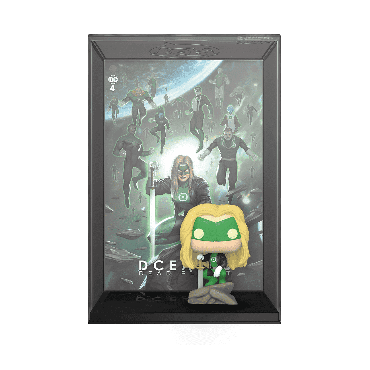 Funko Pop! Green Lantern vinyl figure in box, green mask and light blond hair