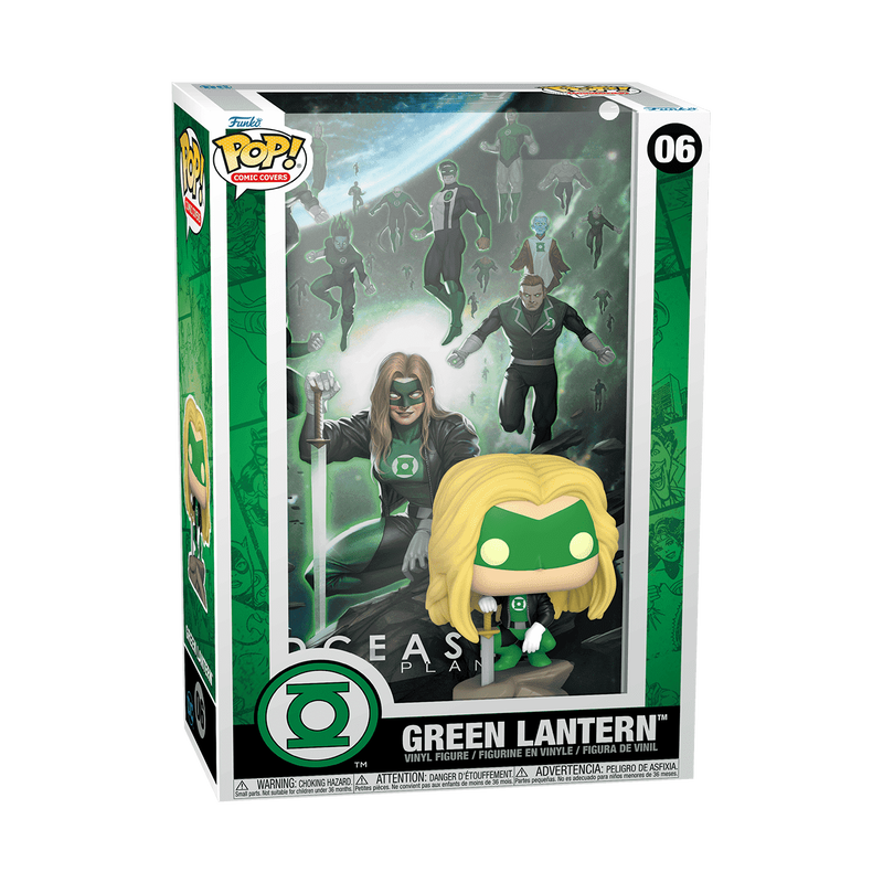 Funko Pop! Green Lantern vinyl figure in box with green suit and blond hair