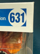 Funko Pop! figure box corner with large "631" number and clear plastic window