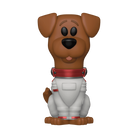 Funko Soda Cosmo dog figure in white space suit with red collar and black nose