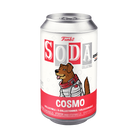 Funko Soda collectible can with Cosmo dog character artwork, red and white label
