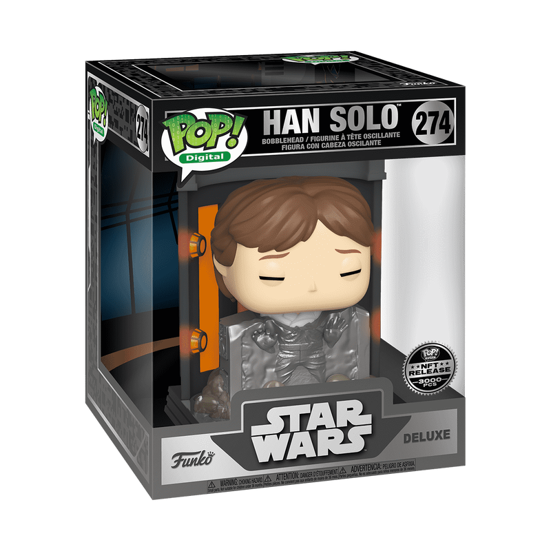 Deluxe Han Solo in carbonite Funko Pop figure, boxed with 274 label