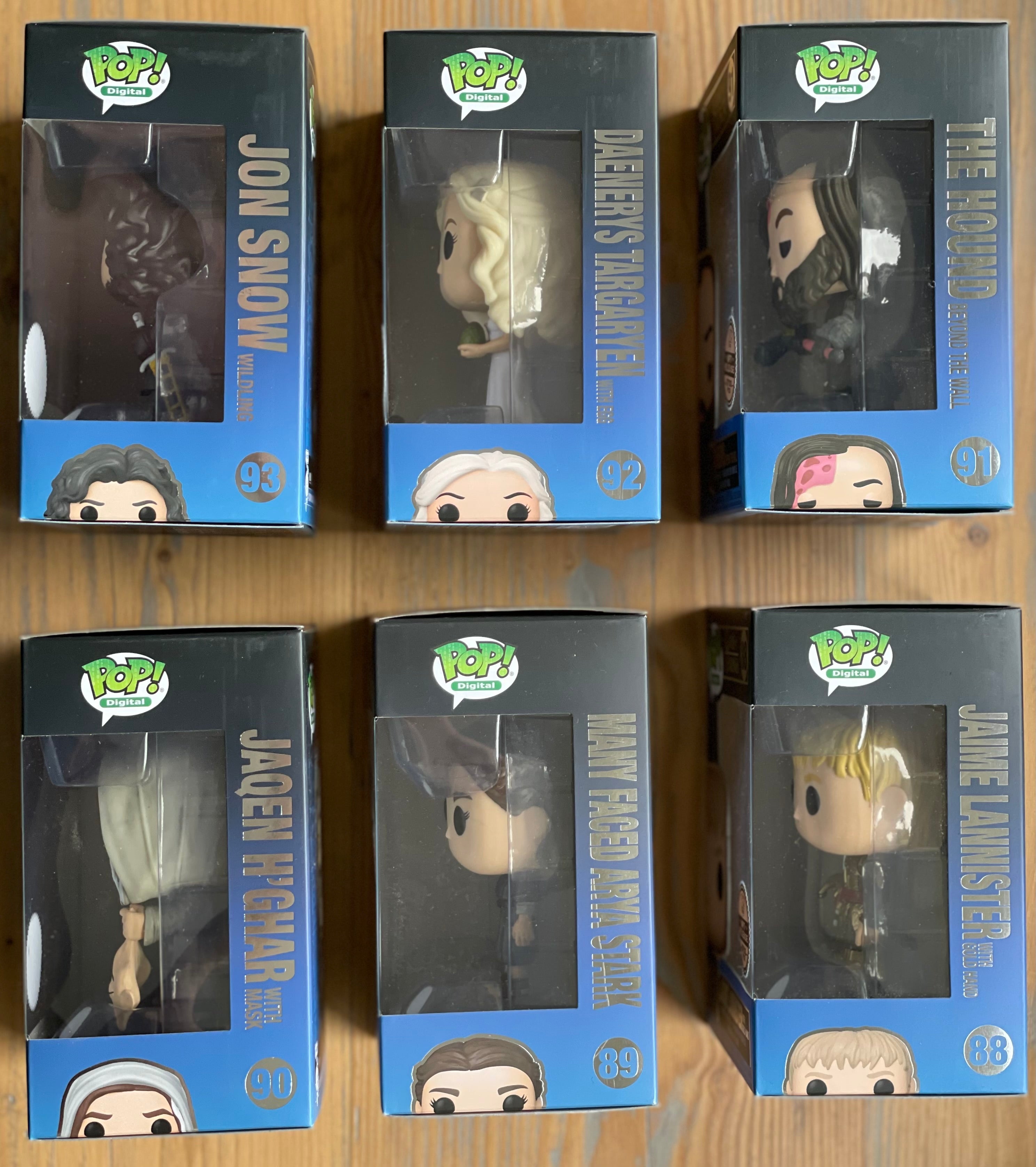 Funko Pop! Digital: Game of Thrones - Complete Set of 6: Daenerys