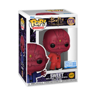 Vinyl Funko Pop figure of Sweet in red suit in display box, box number 1774