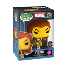 Funko Pop! Digital Tigra boxed figure, yellow-orange feline with black stripes
