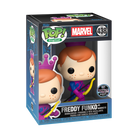 Funko Pop! Digital Freddy Funko as Hawkeye boxed figure, orange hair and purple suit