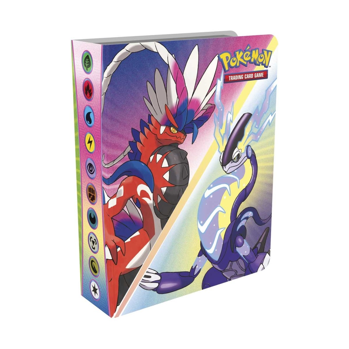 Pokémon TCG mini card portfolio with Koraidon and Miraidon artwork