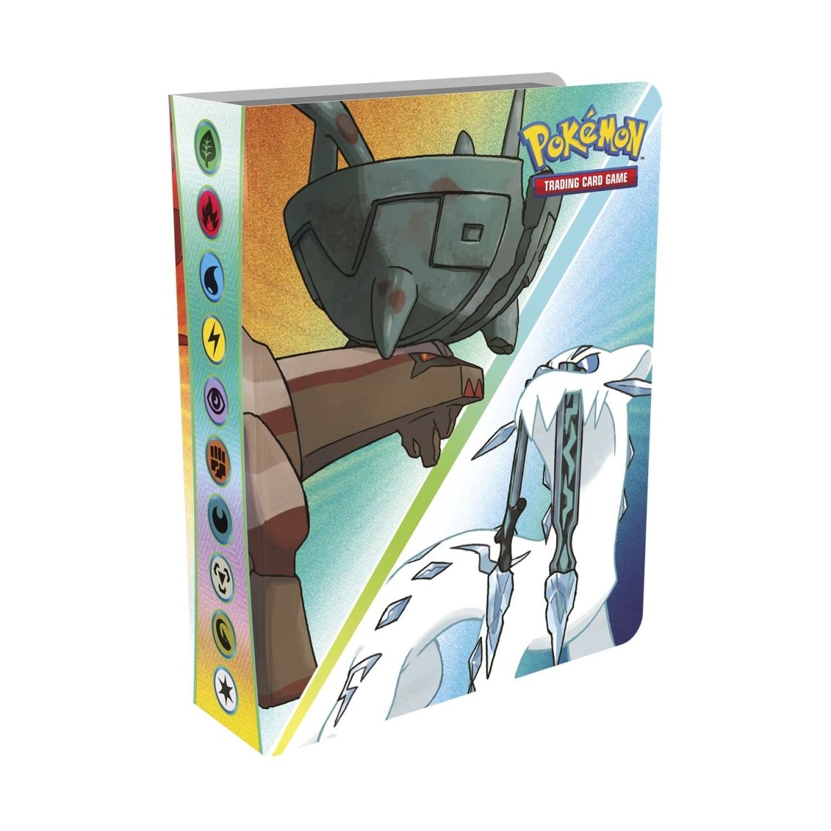 Pokémon TCG mini card portfolio with illustrated cover art