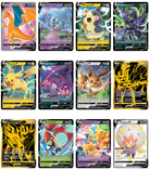 Pokémon TCG full-art card assortment with multiple V cards and rare designs
