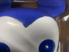 Vinyl Mickey face detail with blue eye circles and white muzzle