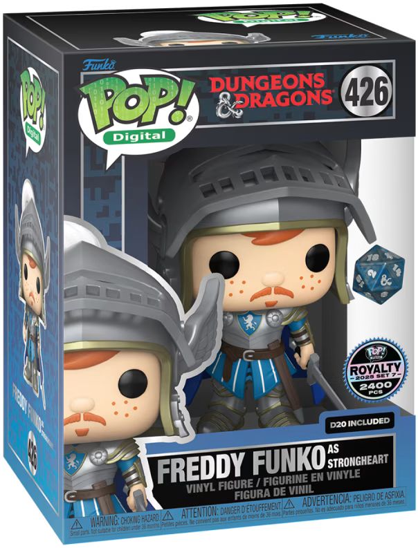 Funko Pop! vinyl figure packaging for Freddy Funko as Strongheart from Dungeons & Dragons