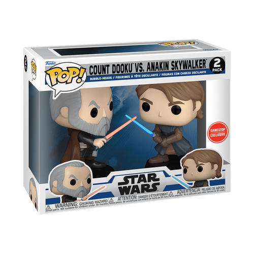 Funko Pop! 74328 Star Wars Count Dooku Anakin Skywalker 2-pack