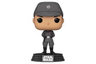 Vinyl collectible figure of Tala Durith in gray cap and suit, on themed base