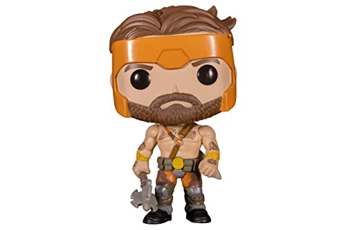 Hercules Pop! vinyl figure with orange visor, brown hair, and gray-and-gold armor