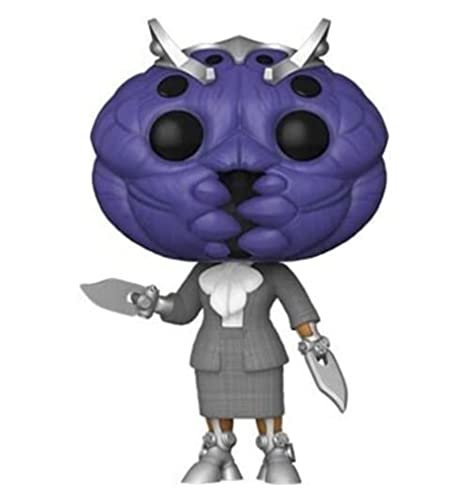 Funko POP! Miek vinyl figure with purple head, gray suit, holding small sword
