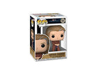 Vinyl collectible figure with tan hair and brown outfit, hands clasped in front