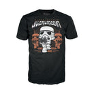 Black short-sleeve T-shirt with Stormtrooper front graphic