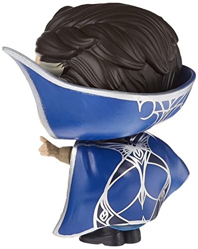 Doctor Strange vinyl figure in blue cloak with silver trim and raised hands