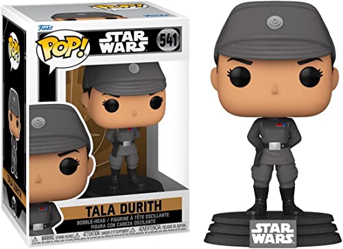 Vinyl collectible figure of Tala Durith in gray uniform and cap, standing on base