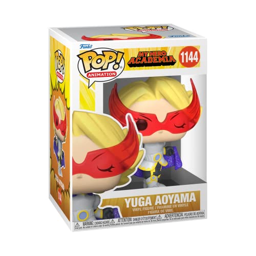 Yuga Aoyama Funko Pop! in window box, showing figure with purple coat and gold accents