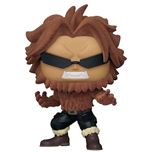 Flocked collectible character figure with spiky brown hair, blue goggles, brown outfit and boots