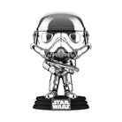 Chrome Stormtrooper vinyl figure on round Star Wars display base