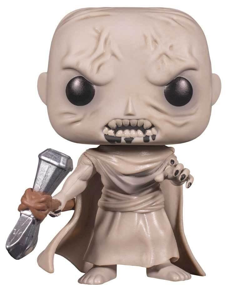 Gorr Funko POP! vinyl figure close-up with skull grin and hammer accessory