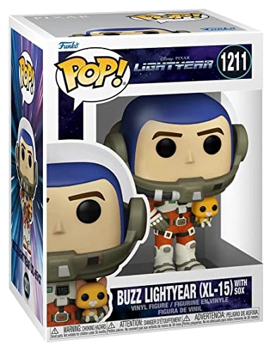 Buzz Lightyear vinyl figure in box, blue helmet and orange space suit