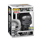 Iron Bob vinyl figure window box, metallic helmet armor with blue chest light