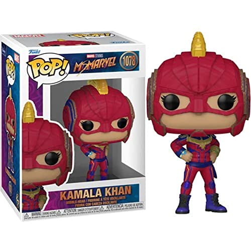 Vinyl superhero figurine with red armored hood, gold bun, blue suit, and cape